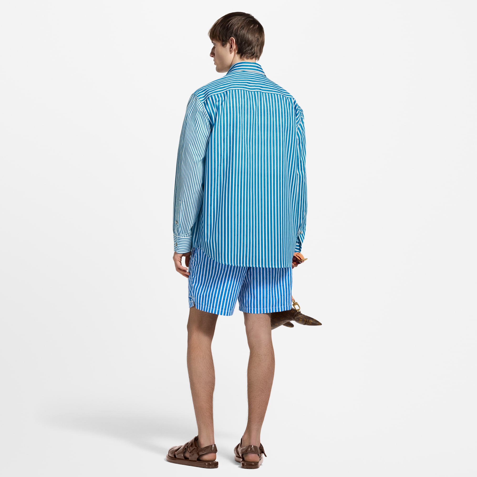 Monogram Patchwork Striped Shirt - Men - Ready-to-Wear